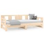 Sofá cama extraíble madera maciza de pino 2x(90x190) cm