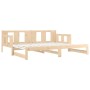 Sofá cama extraíble madera maciza de pino 2x(90x190) cm