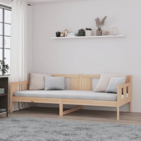 Sofá cama madera maciza de pino 80x200 cm