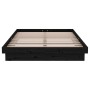 Estructura de cama madera maciza negra 120x190 cm de vidaXL, Camas y somieres - Ref: Foro24-819946, Precio: 109,37 €