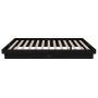 Estructura de cama madera maciza negra 120x190 cm de vidaXL, Camas y somieres - Ref: Foro24-819946, Precio: 109,37 €