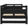 Removable sofa bed solid black pine wood 2x(90x190) cm by vidaXL, Beds and slatted bases - Ref: Foro24-820326, Price: 184,98 ...