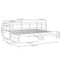 Removable sofa bed solid black pine wood 2x(90x190) cm by vidaXL, Beds and slatted bases - Ref: Foro24-820326, Price: 187,34 ...