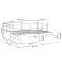 Removable sofa bed solid black pine wood 2x(90x190) cm by vidaXL, Beds and slatted bases - Ref: Foro24-820326, Price: 184,98 ...