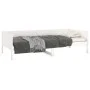 Sofá cama madera maciza de pino blanco 90x190 cm de vidaXL, Camas y somieres - Ref: Foro24-820248, Precio: 110,04 €, Descuent...