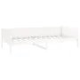 Sofá cama madera maciza de pino blanco 90x190 cm de vidaXL, Camas y somieres - Ref: Foro24-820248, Precio: 110,04 €, Descuent...