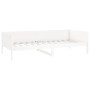 Sofá cama madera maciza de pino blanco 90x190 cm