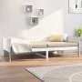 Sofá cama madera maciza de pino blanco 90x190 cm de vidaXL, Camas y somieres - Ref: Foro24-820248, Precio: 110,04 €, Descuent...