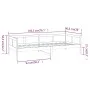 Sofá cama madera maciza de pino blanco 90x190 cm de vidaXL, Camas y somieres - Ref: Foro24-820248, Precio: 110,04 €, Descuent...