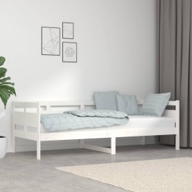 Schlafsofa aus massivem weißem Kiefernholz, 80 x 200 cm von vidaXL, Betten und Lattenroste - Ref: Foro24-820303, Preis: 128,0...