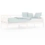 Sofá cama madera maciza de pino blanco 80x200 cm de vidaXL, Camas y somieres - Ref: Foro24-820303, Precio: 126,23 €, Descuent...