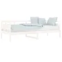 Sofá cama madera maciza de pino blanco 80x200 cm de vidaXL, Camas y somieres - Ref: Foro24-820303, Precio: 126,23 €, Descuent...