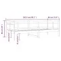 Sofá cama madera maciza de pino blanco 80x200 cm de vidaXL, Camas y somieres - Ref: Foro24-820303, Precio: 126,23 €, Descuent...