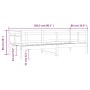 Sofá cama madera maciza de pino blanco 80x200 cm de vidaXL, Camas y somieres - Ref: Foro24-820303, Precio: 128,04 €, Descuent...