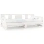 Abnehmbares Schlafsofa aus massivem weißem Kiefernholz, 2 x (90 x 200) cm von vidaXL, Betten und Lattenroste - Ref: Foro24-82...