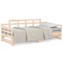Removable sofa bed solid pine wood 2x(80x200) cm by vidaXL, Beds and slatted bases - Ref: Foro24-820347, Price: 156,96 €, Dis...