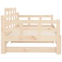Removable sofa bed solid pine wood 2x(80x200) cm by vidaXL, Beds and slatted bases - Ref: Foro24-820347, Price: 156,96 €, Dis...