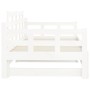 Abnehmbares Schlafsofa aus massivem weißem Kiefernholz, 2 x (90 x 200) cm von vidaXL, Betten und Lattenroste - Ref: Foro24-82...
