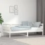 Sofá cama madera maciza de pino blanco 90x200 cm de vidaXL, Camas y somieres - Ref: Foro24-820298, Precio: 116,32 €, Descuent...