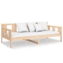 Solid pine wood sofa bed 90x200 cm by vidaXL, Beds and slatted bases - Ref: Foro24-820267, Price: 110,35 €, Discount: %