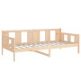 Solid pine wood sofa bed 90x200 cm by vidaXL, Beds and slatted bases - Ref: Foro24-820267, Price: 110,35 €, Discount: %