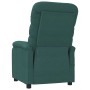 Sillón de masaje de tela verde oscuro