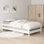 White solid pine wood stackable bed 100x200 cm by vidaXL, Beds and slatted bases - Ref: Foro24-820388, Price: 123,70 €, Disco...