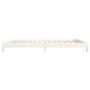 Cama apilable de madera pino maciza blanca 100x200 cm de vidaXL, Camas y somieres - Ref: Foro24-820388, Precio: 125,61 €, Des...