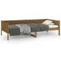 Honey brown solid pine wood sofa bed 90x190 cm by vidaXL, Beds and slatted bases - Ref: Foro24-820250, Price: 129,30 €, Disco...