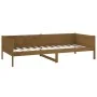 Honey brown solid pine wood sofa bed 90x190 cm by vidaXL, Beds and slatted bases - Ref: Foro24-820250, Price: 129,30 €, Disco...