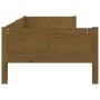 Honey brown solid pine wood sofa bed 90x190 cm by vidaXL, Beds and slatted bases - Ref: Foro24-820250, Price: 129,30 €, Disco...