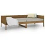 Honey brown solid pine wood sofa bed 90x190 cm by vidaXL, Beds and slatted bases - Ref: Foro24-820250, Price: 129,30 €, Disco...