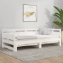 Removable sofa bed solid white pine wood 2x(90x190) cm by vidaXL, Beds and slatted bases - Ref: Foro24-820323, Price: 187,89 ...