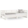 Removable sofa bed solid white pine wood 2x(90x190) cm by vidaXL, Beds and slatted bases - Ref: Foro24-820323, Price: 190,39 ...