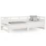 Removable sofa bed solid white pine wood 2x(90x190) cm by vidaXL, Beds and slatted bases - Ref: Foro24-820323, Price: 187,89 ...