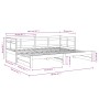 Removable sofa bed solid white pine wood 2x(90x190) cm by vidaXL, Beds and slatted bases - Ref: Foro24-820323, Price: 190,39 ...