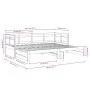Removable sofa bed solid white pine wood 2x(90x190) cm by vidaXL, Beds and slatted bases - Ref: Foro24-820323, Price: 187,89 ...