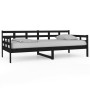 Schlafsofa aus massivem schwarzem Kiefernholz, 90 x 200 cm von vidaXL, Betten und Lattenroste - Ref: Foro24-820361, Preis: 12...