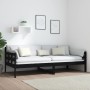 Schlafsofa aus massivem schwarzem Kiefernholz, 90 x 200 cm von vidaXL, Betten und Lattenroste - Ref: Foro24-820361, Preis: 12...