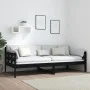 Schlafsofa aus massivem schwarzem Kiefernholz, 90 x 200 cm von vidaXL, Betten und Lattenroste - Ref: Foro24-820361, Preis: 12...