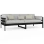 Schlafsofa aus massivem schwarzem Kiefernholz, 90 x 200 cm von vidaXL, Betten und Lattenroste - Ref: Foro24-820361, Preis: 12...