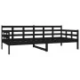 Schlafsofa aus massivem schwarzem Kiefernholz, 90 x 200 cm von vidaXL, Betten und Lattenroste - Ref: Foro24-820361, Preis: 12...