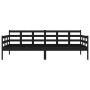 Sofá cama madera maciza de pino negro 90x200 cm de vidaXL, Camas y somieres - Ref: Foro24-820361, Precio: 127,70 €