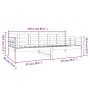 Schlafsofa aus massivem schwarzem Kiefernholz, 90 x 200 cm von vidaXL, Betten und Lattenroste - Ref: Foro24-820361, Preis: 12...