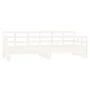 Sofá cama extraíble madera maciza de pino blanco 2x(80x200) cm de vidaXL, Camas y somieres - Ref: Foro24-820378, Precio: 189,...