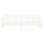 Sofá cama extraíble madera maciza de pino blanco 2x(80x200) cm de vidaXL, Camas y somieres - Ref: Foro24-820378, Precio: 189,...