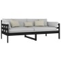 Schlafsofa aus massivem schwarzem Kiefernholz, 90 x 190 cm von vidaXL, Betten und Lattenroste - Ref: Foro24-820371, Preis: 12...