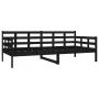 Solid black pine wood sofa bed 90x190 cm by vidaXL, Beds and slatted bases - Ref: Foro24-820371, Price: 113,99 €, Discount: %