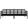 Sofá cama madera maciza de pino negro 90x190 cm de vidaXL, Camas y somieres - Ref: Foro24-820371, Precio: 124,94 €