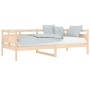 Sofá cama madera maciza de pino 90x200 cm de vidaXL, Camas y somieres - Ref: Foro24-820297, Precio: 99,40 €, Descuento: %